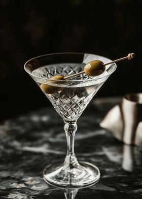 Martini with Olives