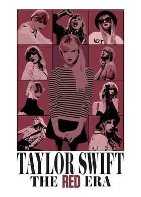 Taylor Swift Red Era Collage