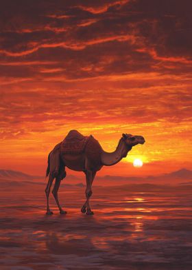 Camel Sunset