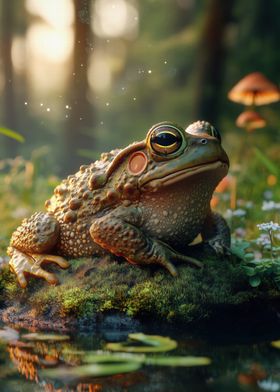 Toad in a Forest