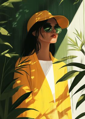 Woman in Yellow Jacket