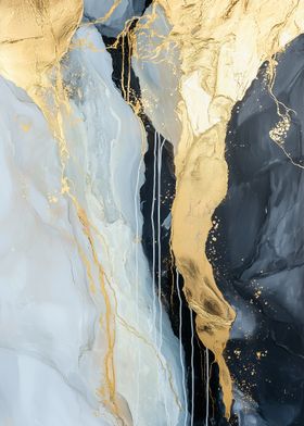 Abstract Gold & Marble