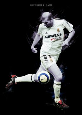 Zinedine Zidane Football Art