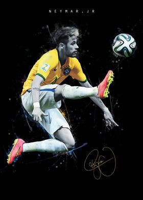 Neymar Jr. Soccer Art