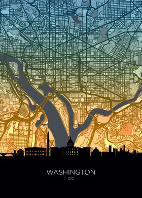 Skyline Map Tealgold-preview-2