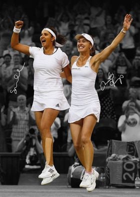 Sania Mirza and Martina Hingis