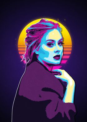 Adele Retro Pop Art