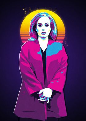 Adele Retro Pop Art