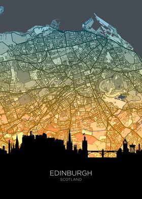 Skyline Map Tealgold-preview-0