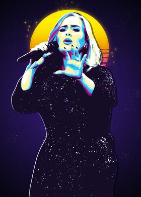 Adele Retro Pop Art