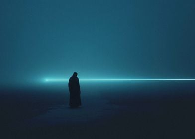 Alone in the Cyan Void