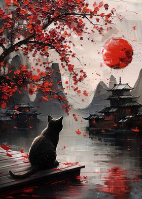 Displate ディスプレイット黒化け猫　メタルポースター Displate ディスプレイット黒化け猫 メタルポースター Kintsugi