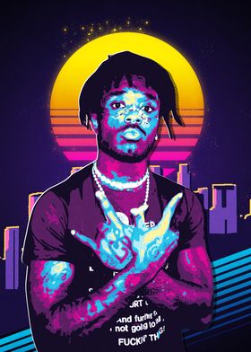 Lil Uzi Vert Retro Portrait