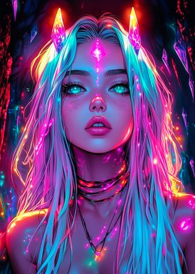 Anime Girls Neon-preview-2