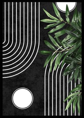 Botanicat Geometric Art Black-preview-0