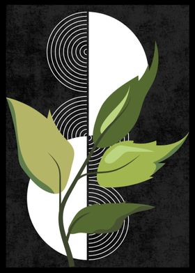 Botanicat Geometric Art Black-preview-2