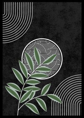 Botanicat Geometric Art Black-preview-1