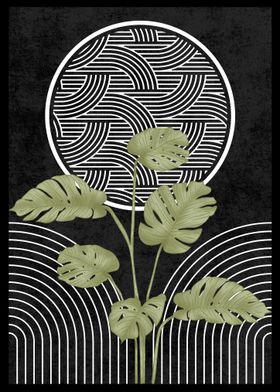 Botanicat Geometric Art Black-preview-3