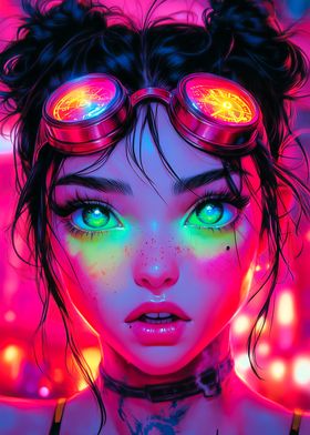 Anime Girls Neon-preview-0