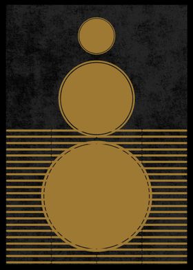 Geometric Gold Black Baground-preview-0