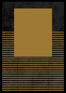 Geometric Gold Black Baground-preview-1