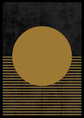 Geometric Gold Black Baground-preview-3