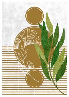 Geometric Leaves Art-preview-0