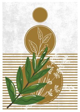 Geometric Leaves Art-preview-2