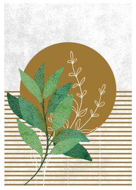 Geometric Leaves Art-preview-1