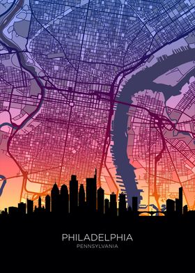 Skyline Map Bluepinkorange-preview-0