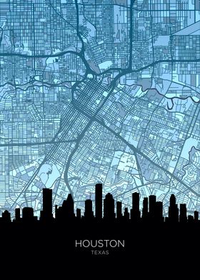 Skyline Map Lightblue-preview-1