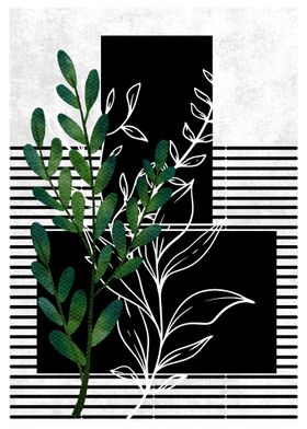 Geometric White Floral-preview-0