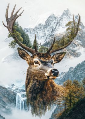 Double Exposure Wildlife Portrait-preview-2