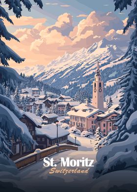 Travel Poster Ski Place-preview-3