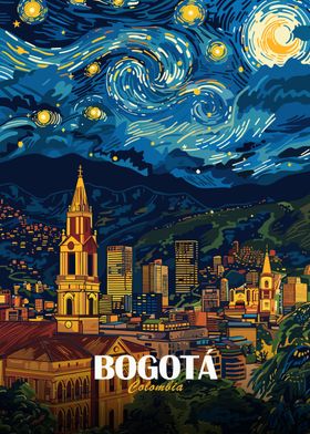 Travel Poster Starry City-preview-1