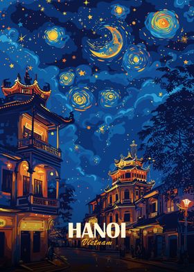 Travel Poster Starry City-preview-0