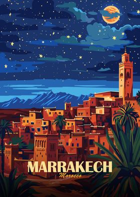 Travel Poster Starry City-preview-2