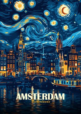 Travel Poster Starry City-preview-3