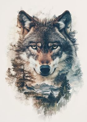 Double Exposure Wildlife Portrait-preview-1