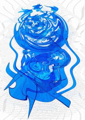 Blue Hue Scribbles-preview-2