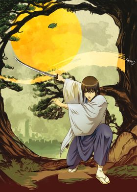 Gintama Characters Japanese Aesthethics-preview-2