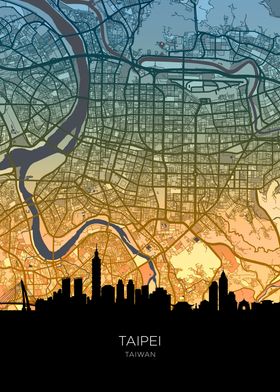 Skyline Map Tealgold-preview-2