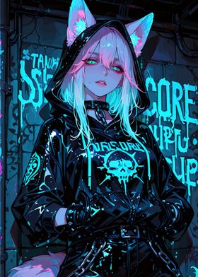 Cyberpunk Kitsune Streetwear-preview-1