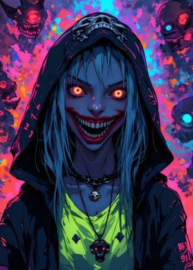 Girl With Horns And Glowing Eyes-preview-3