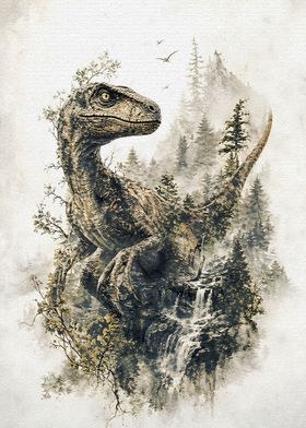Vintage Double Exposure Wildlife Arts-preview-0