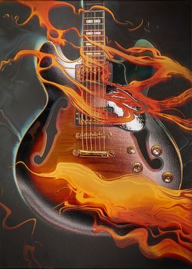 Flaming Guitar