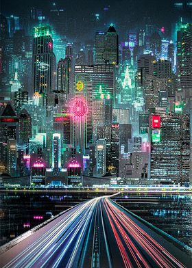 Neon Cityscape