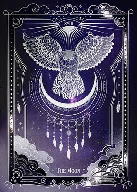 The Moon Tarot Card