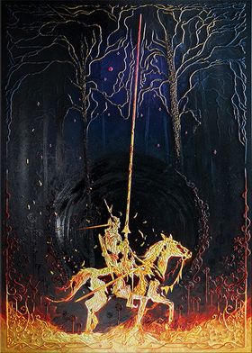 A Knight In Flames