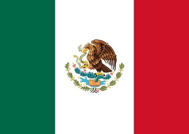 The flag of Mexico is a vertical tricolor of green, whi ...